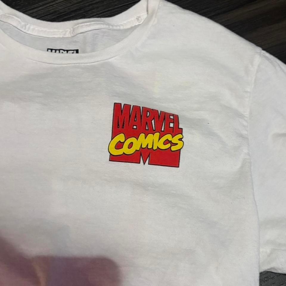 White Marvel Comics Graphic Tee C483 2