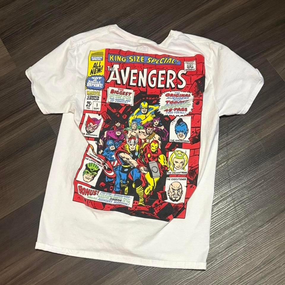White Marvel Comics Graphic Tee C483 3