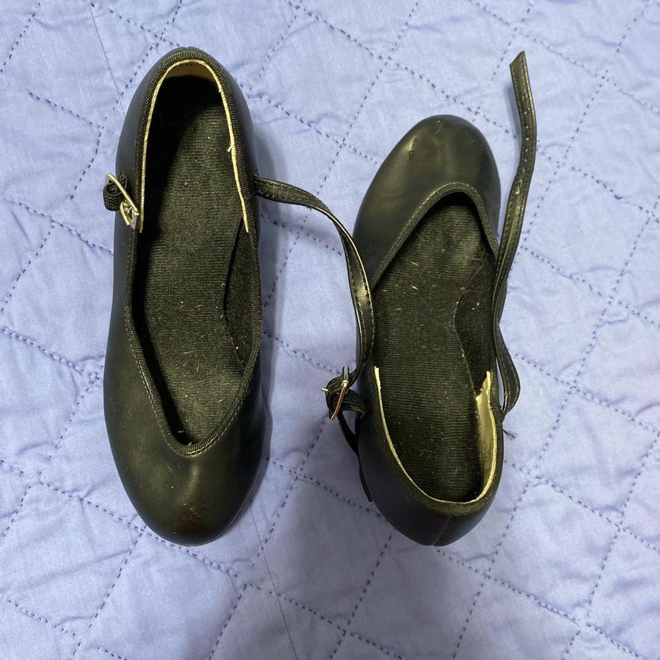 Girls Black Tap Shoes Size