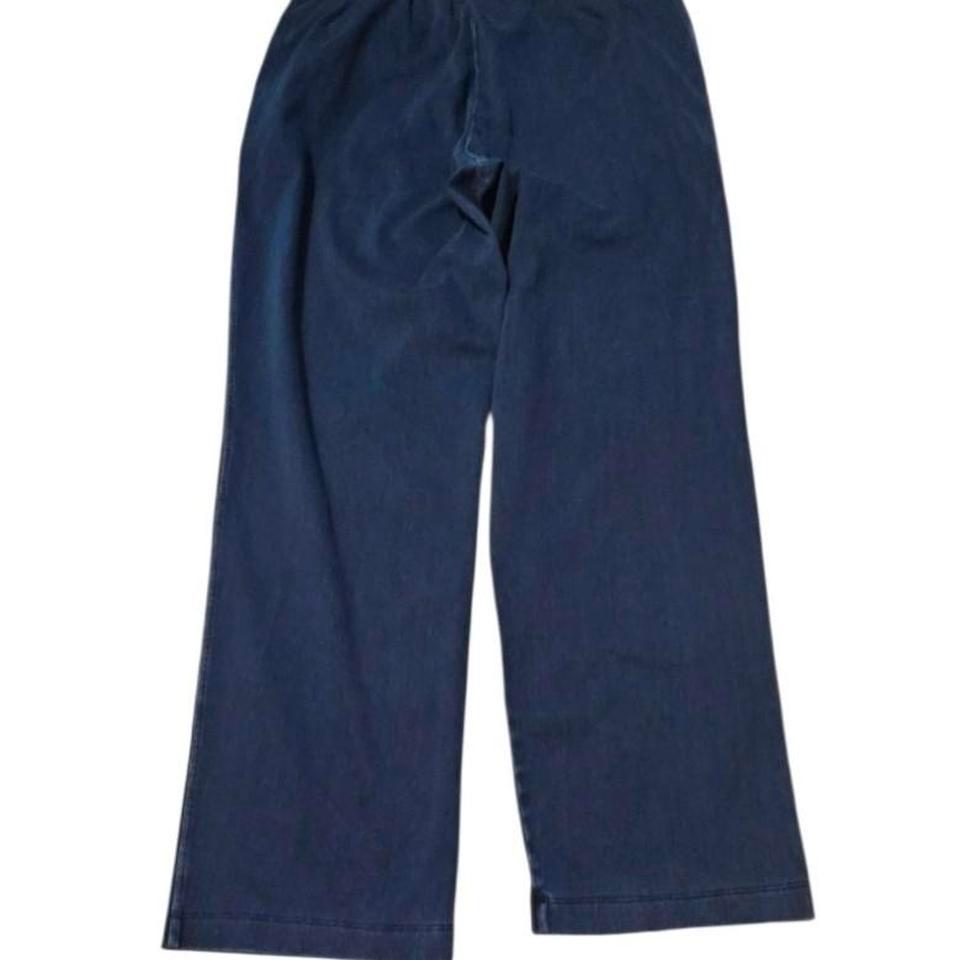 Lands End Navy Blue Wide 6027 3