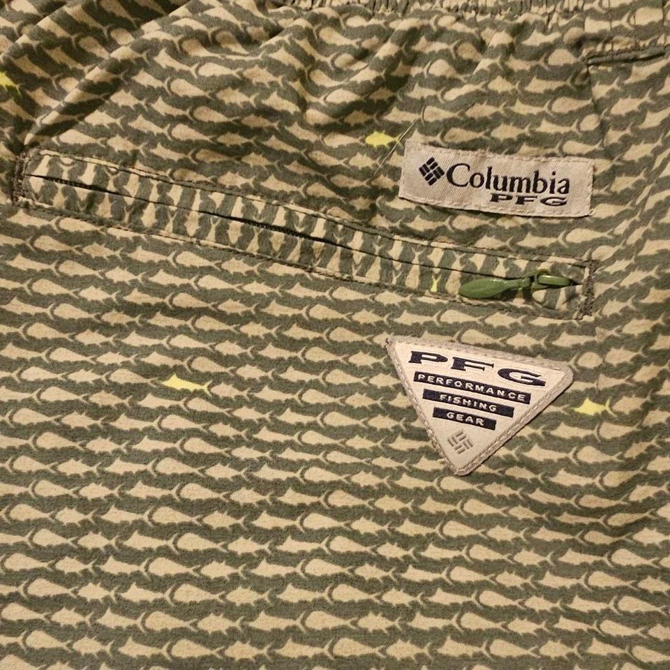 Columbia Green Fish Pattern Swim D853 6