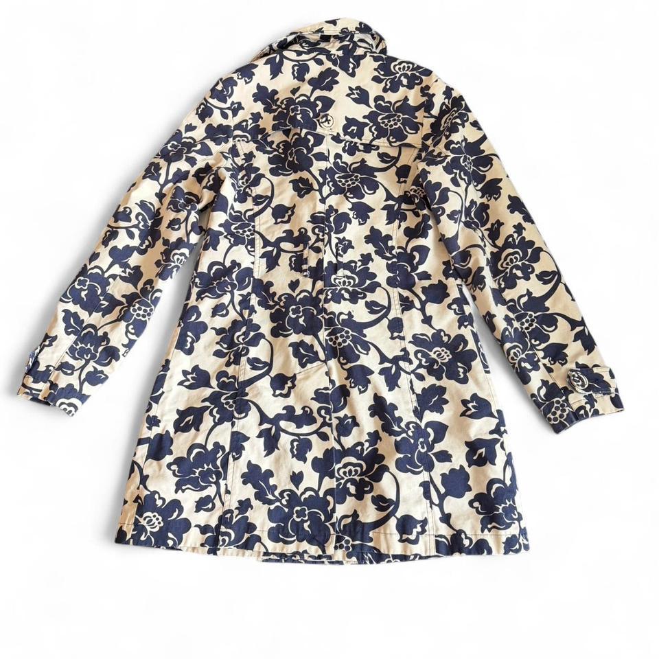 Floral Blue And White Trench 7ec6 2