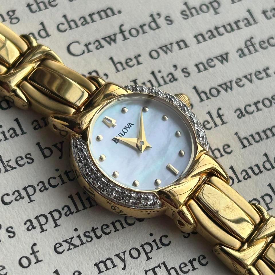 Gold Tone Mother Of Pearl 7