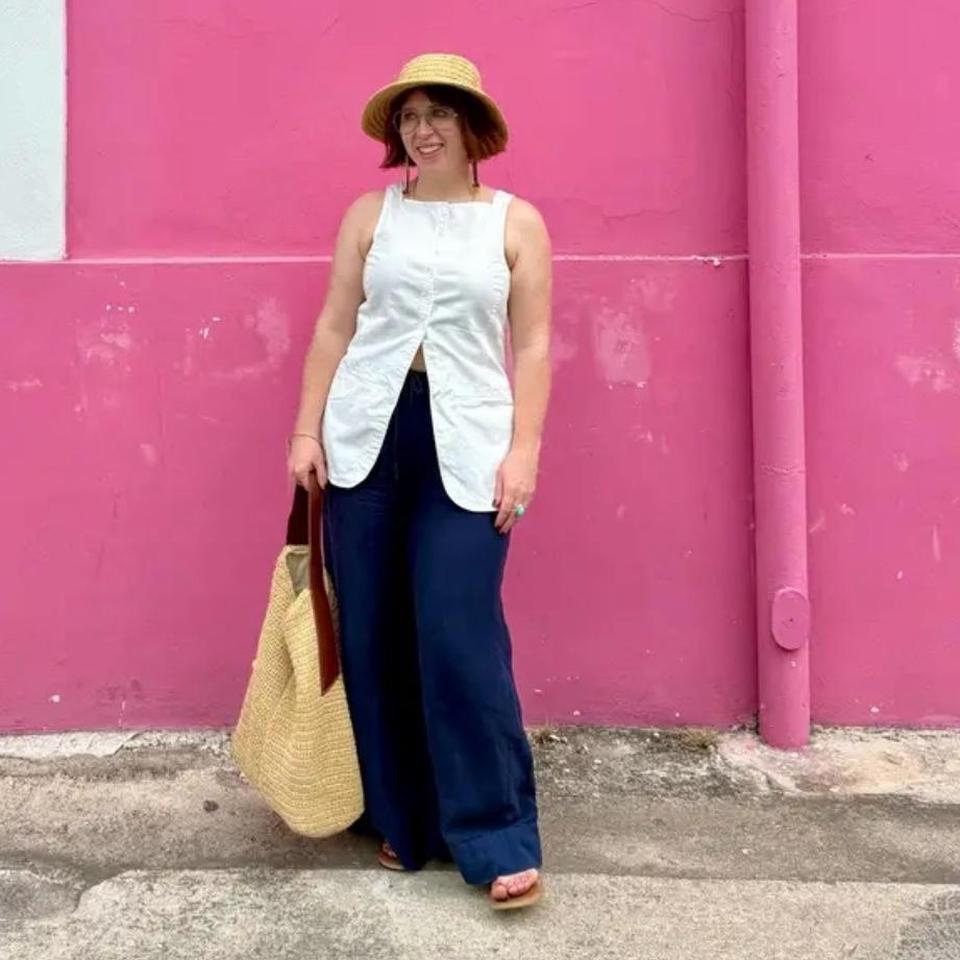 Tibi Chino Slit Front Sleeveless 3