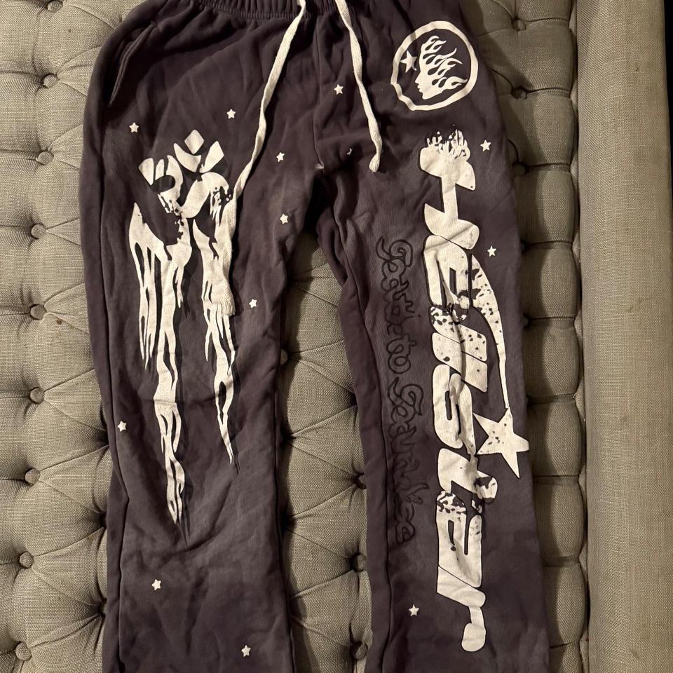 Hellstar Gray Acid Wash Sweatsuit