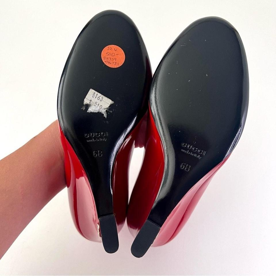 Gucci Red Patent Wedge Heels 8db3 8