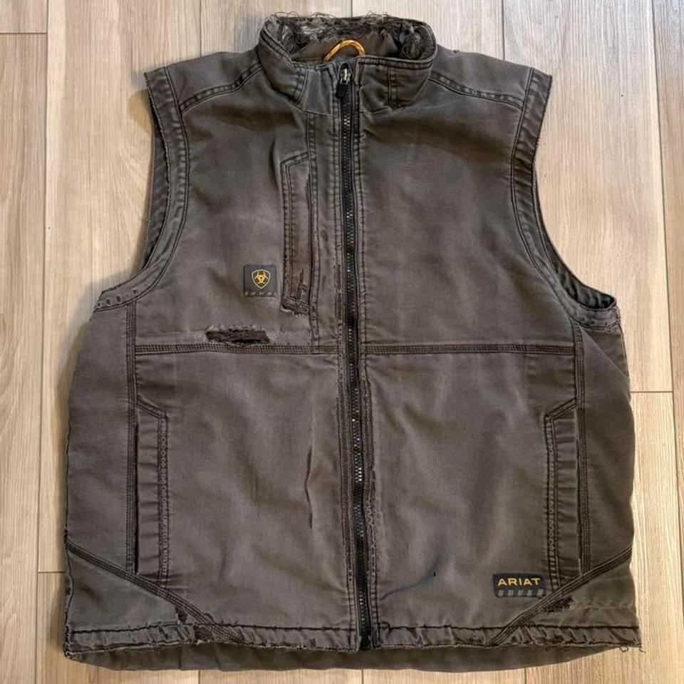 Mens Xl Vintage Gray Ariat 2be1
