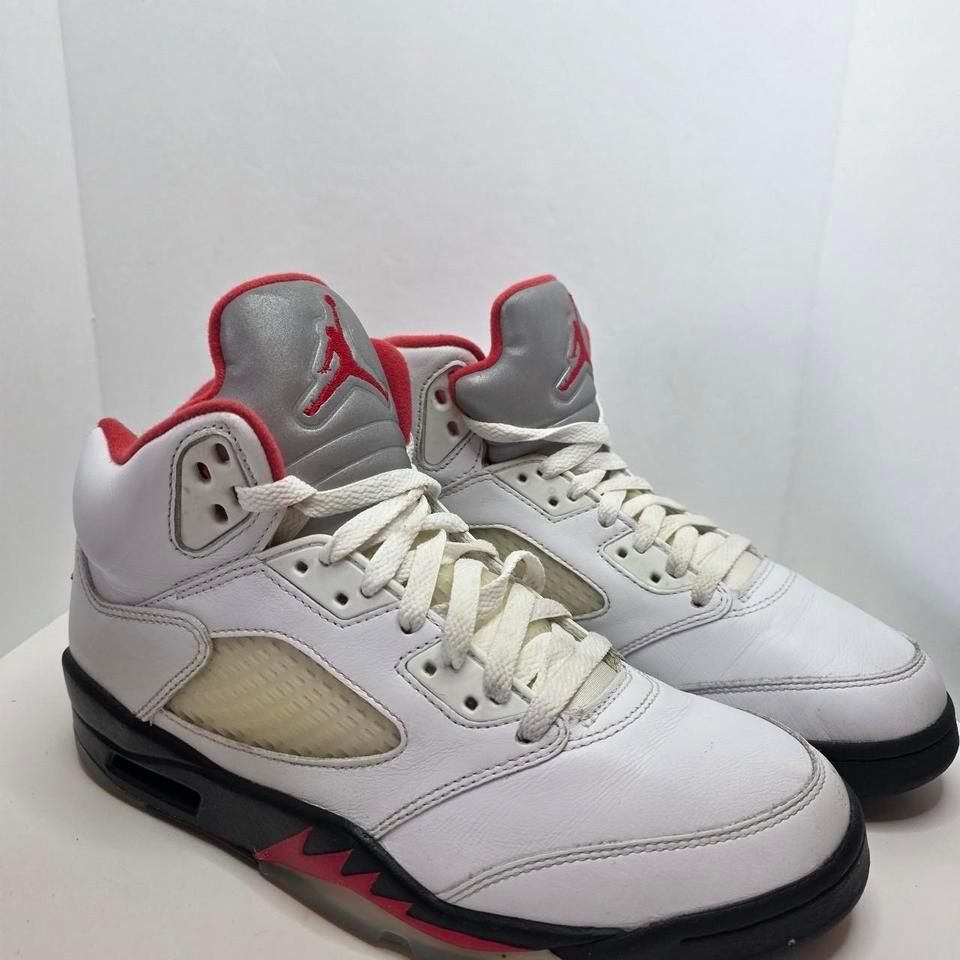 Jordan 5 Retro White Red Be7f