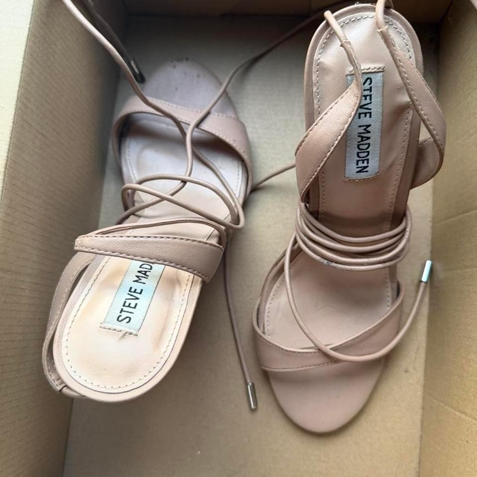 Steve Madden Nude Tie Heels 8027 2