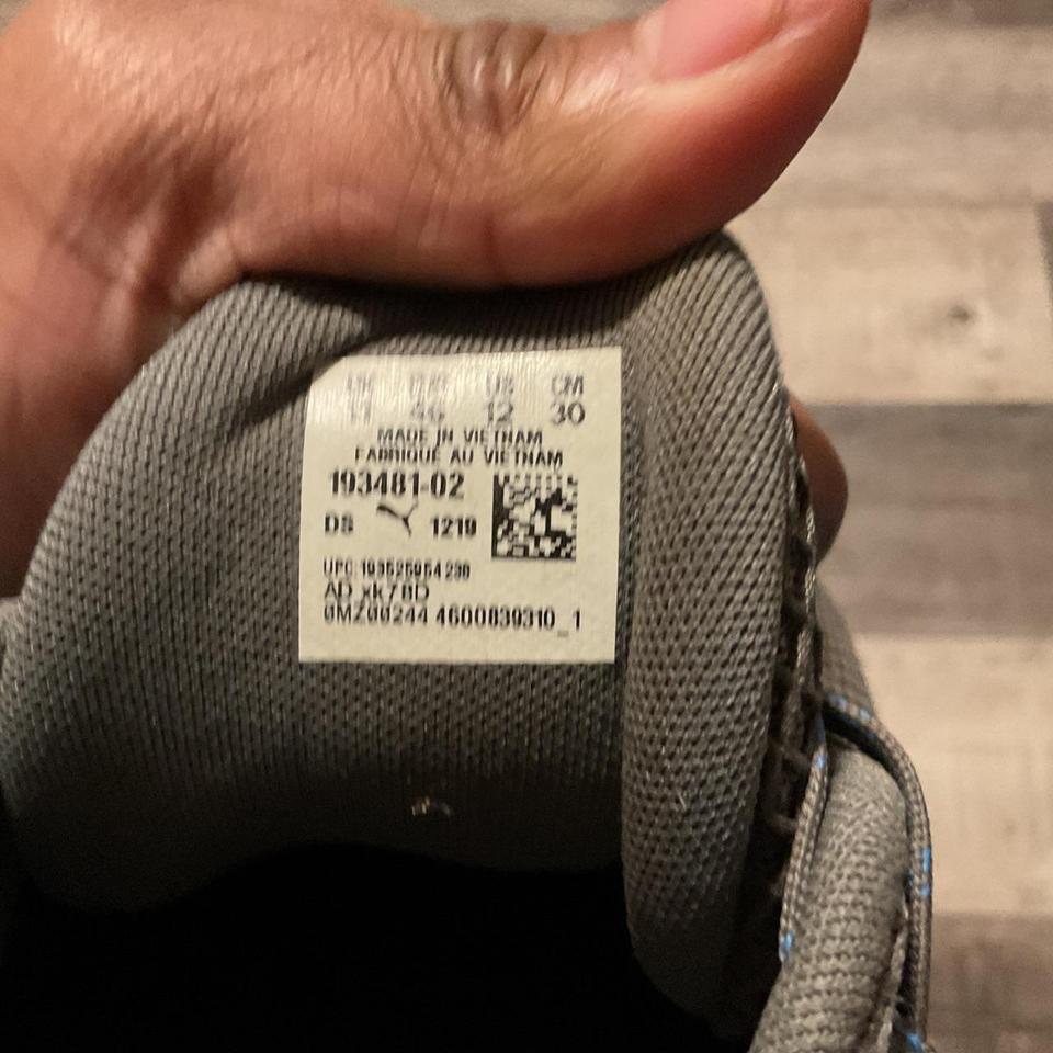 Puma Mens Gray Blue Axelion 77e3 5