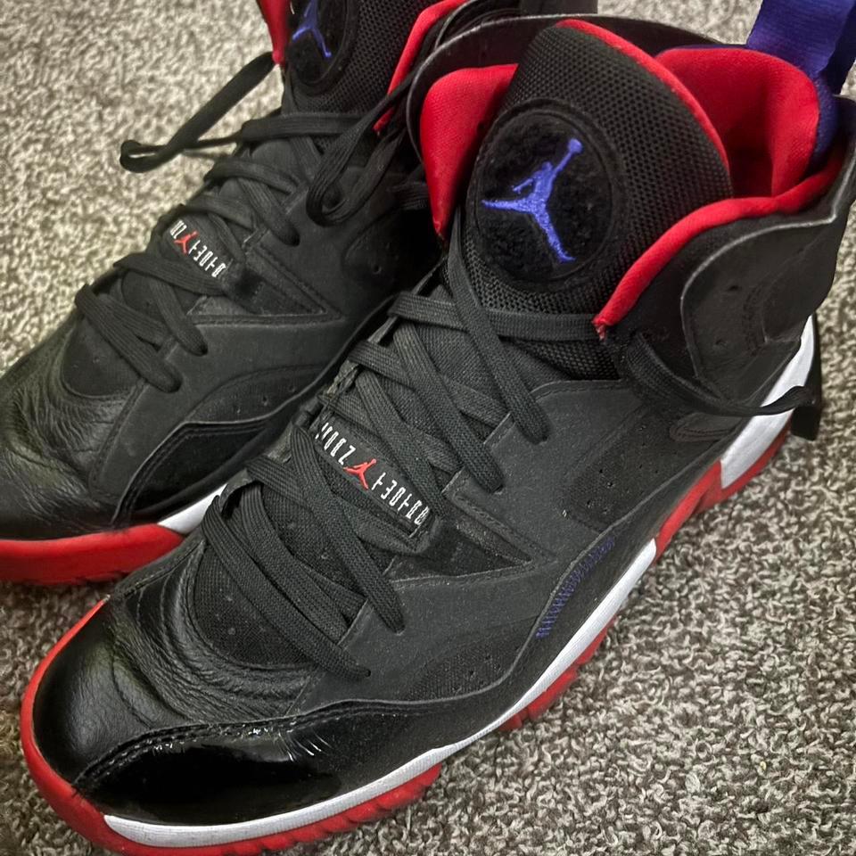 Jordan 7 Black Red Trainers 639b