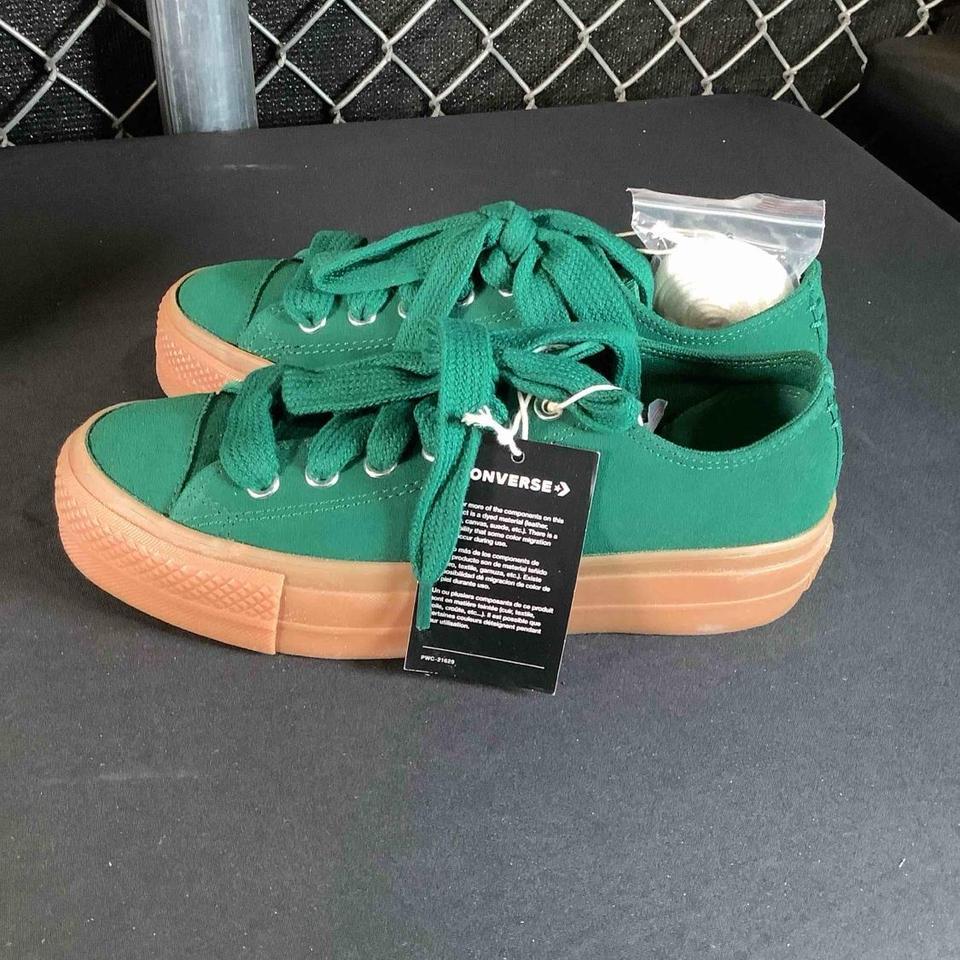 Converse Green Trainers Size Us 86a6 3