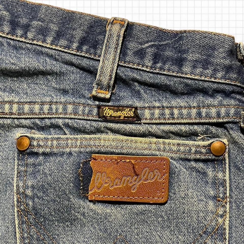 Wrangler Blue Faded Jeans Ripped 3
