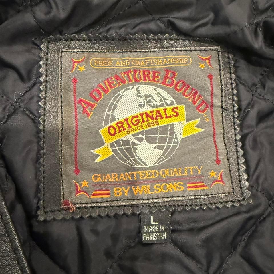 Vintage Leather Bomber Jacket By Aa75 3