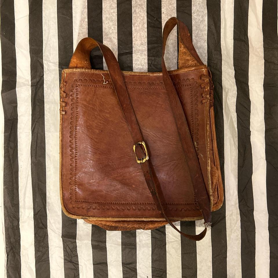 Vintage Hand Tooled Leather Bag