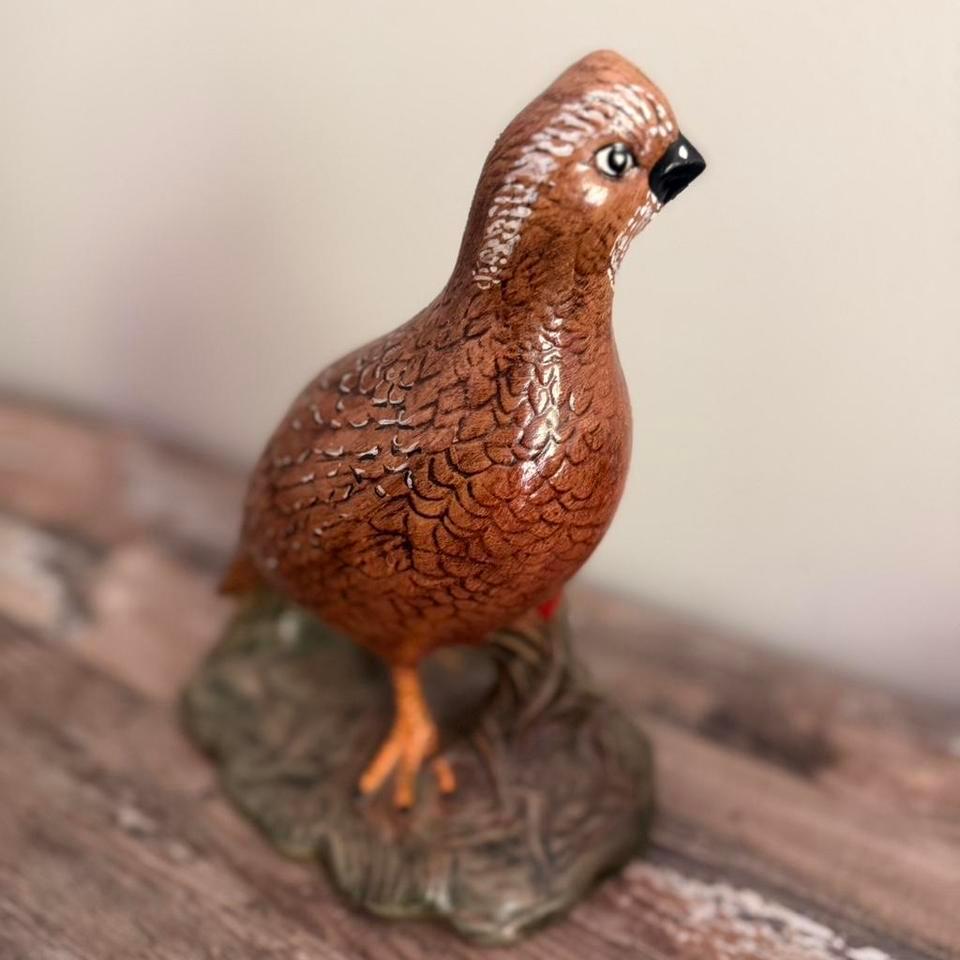Vintage Ceramic Quail Figurines 1960s 1970s 2d03 2