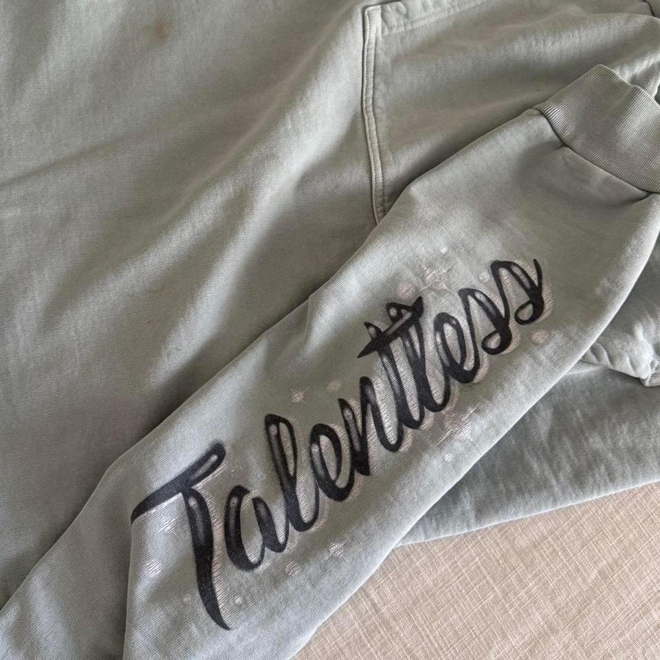 Talentless Oversized Hoodie With Airbrushgraffiti 2