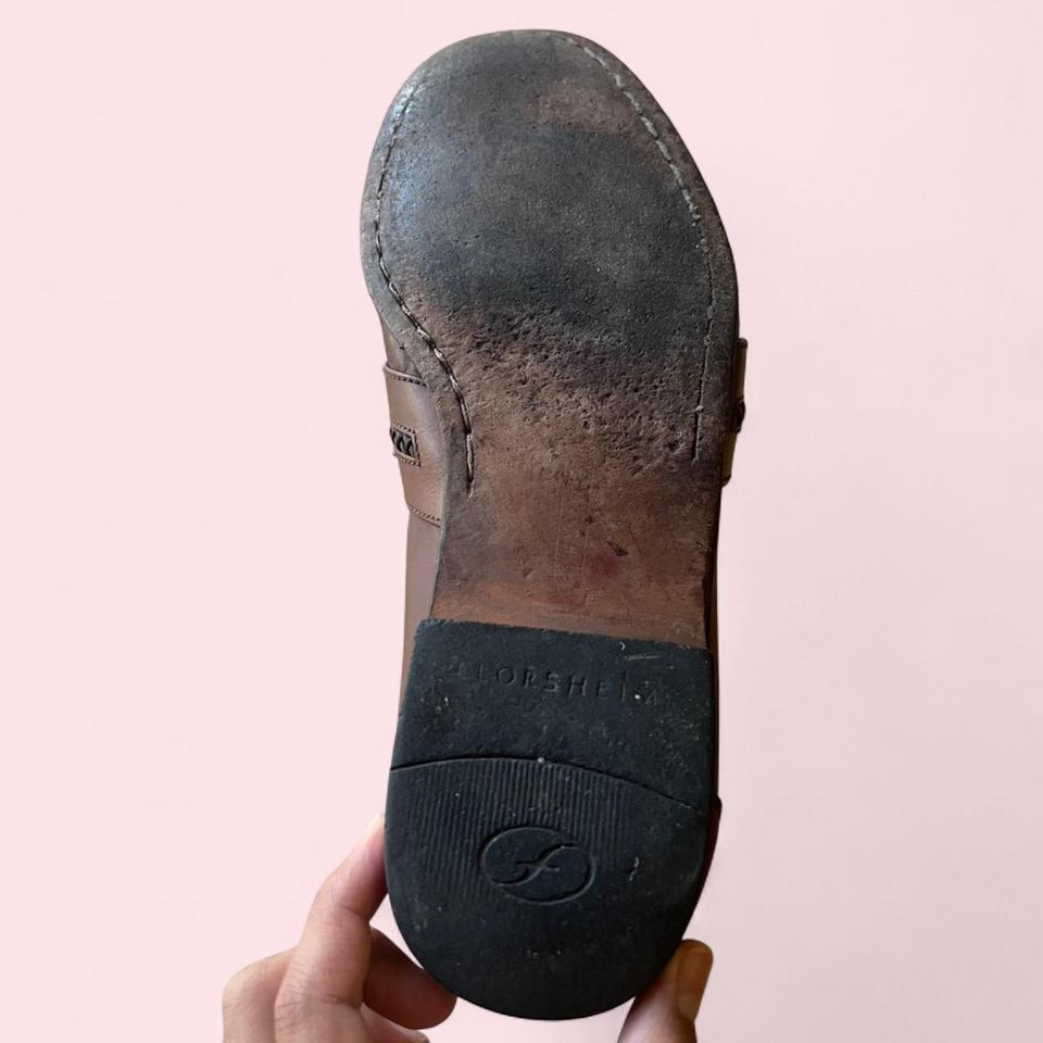 Vintage Florsheim Brown Loafers With Eccf 4