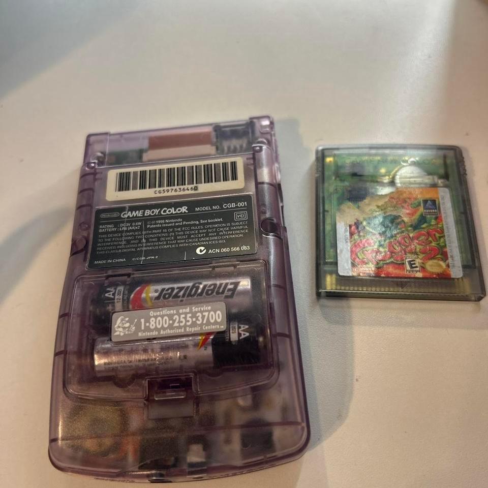 Purple Game Boy Color With 6105