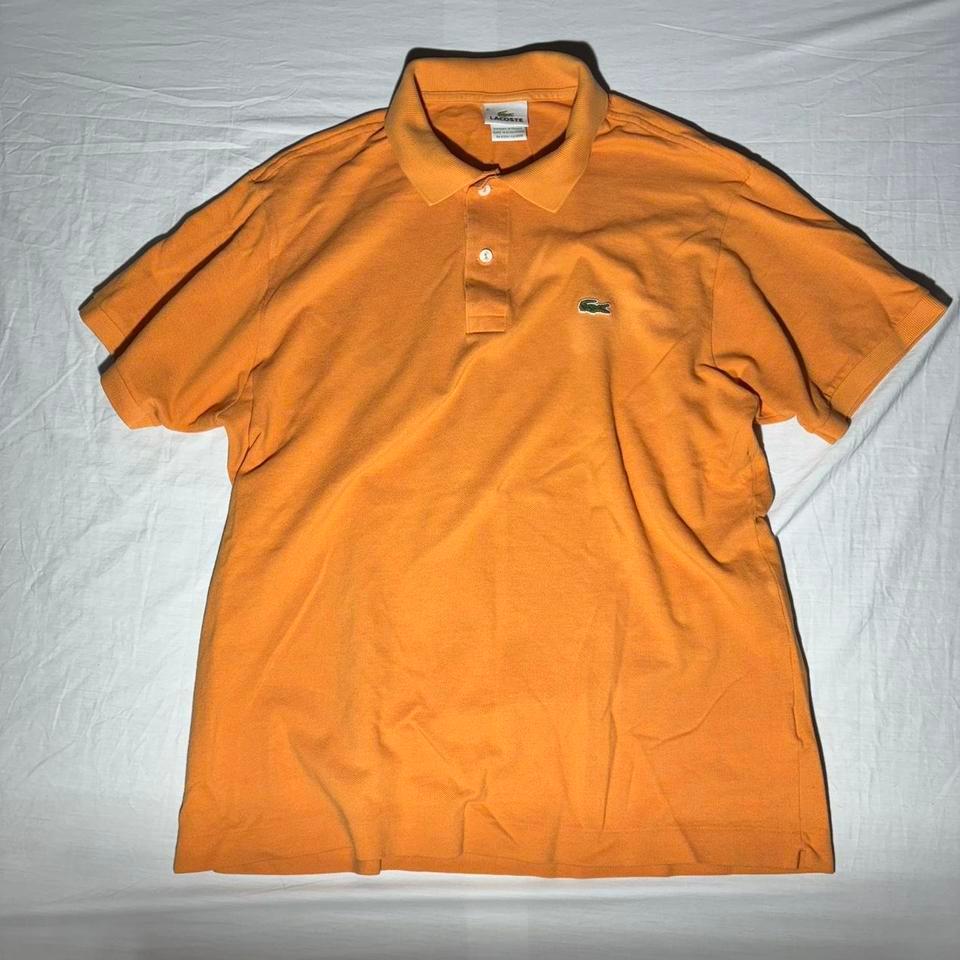 Orange Lacoste Polo Shirt Preppy 2be4