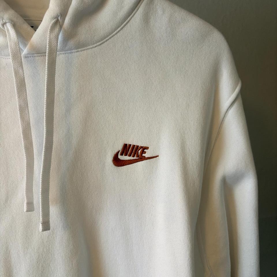 Cream Nike Hoodie With Brown Bd43 2