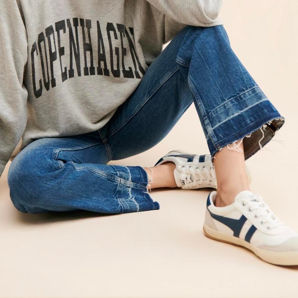 Hudson High Waisted Straight Leg Blue Jeans 4