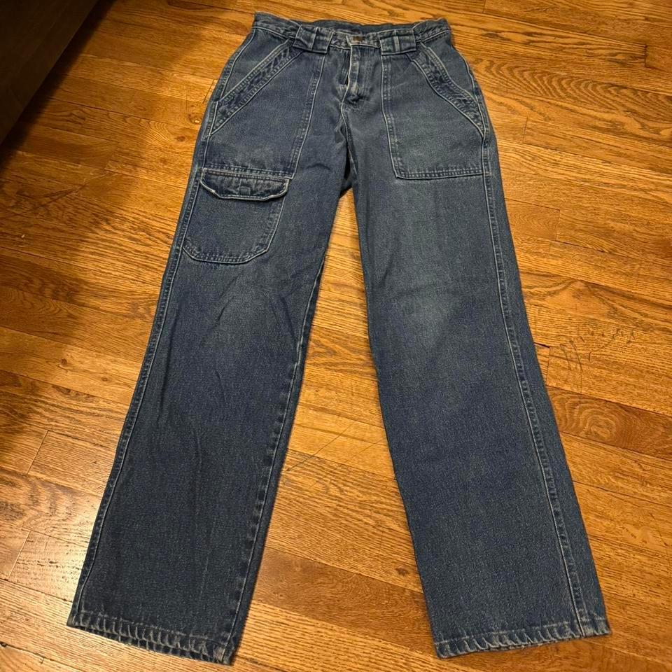 Lands End High Waisted Blue 3