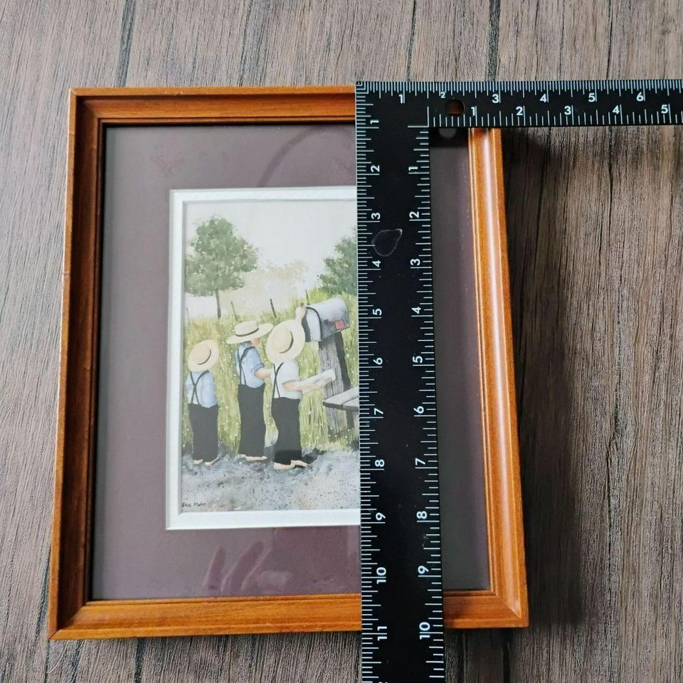 Amish Mailbox Scene Framed Artwork 683d 5