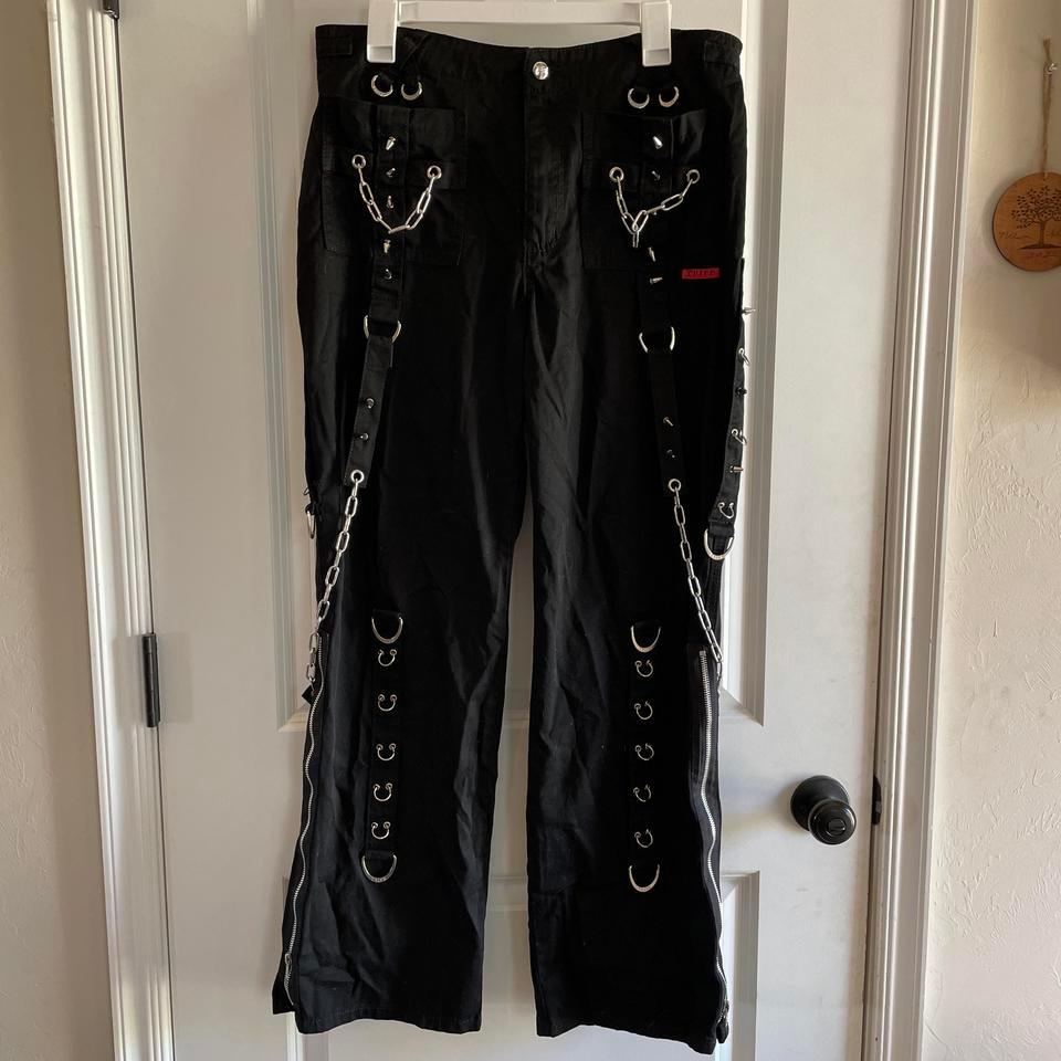 Black Gothic Pants With Silver Ea4c