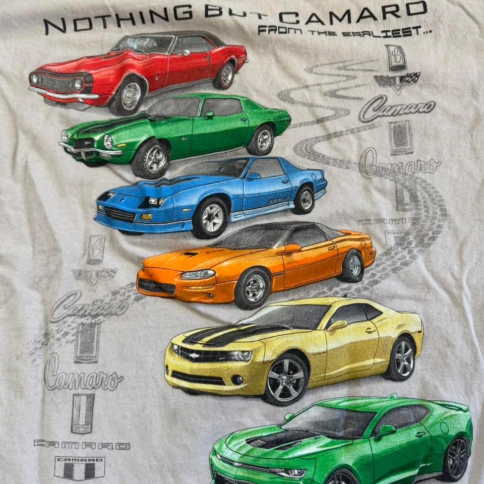 Nothing But Camaro White T Shirt De80