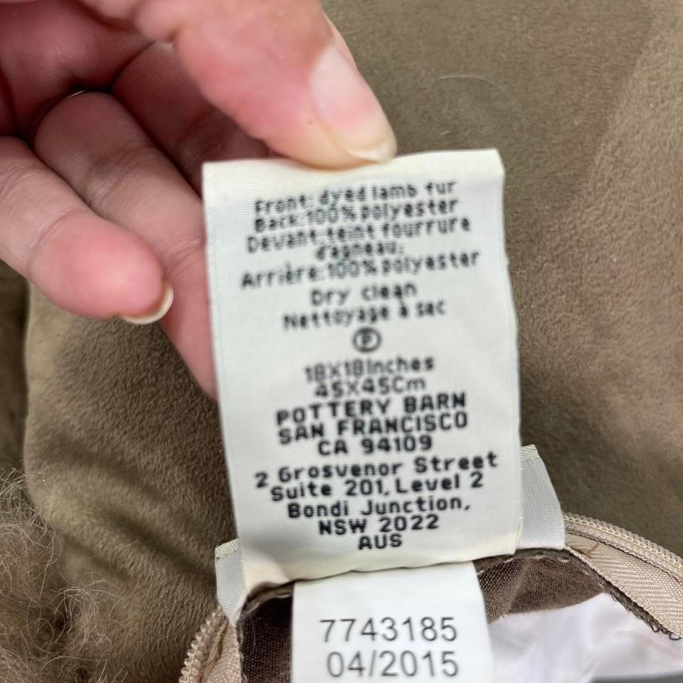 Pottery Barn Dyed Lamb Fur 564b 7