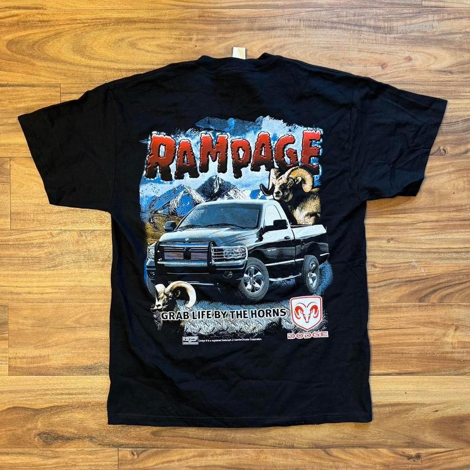 Black Dodge Ram Vintage Graphic