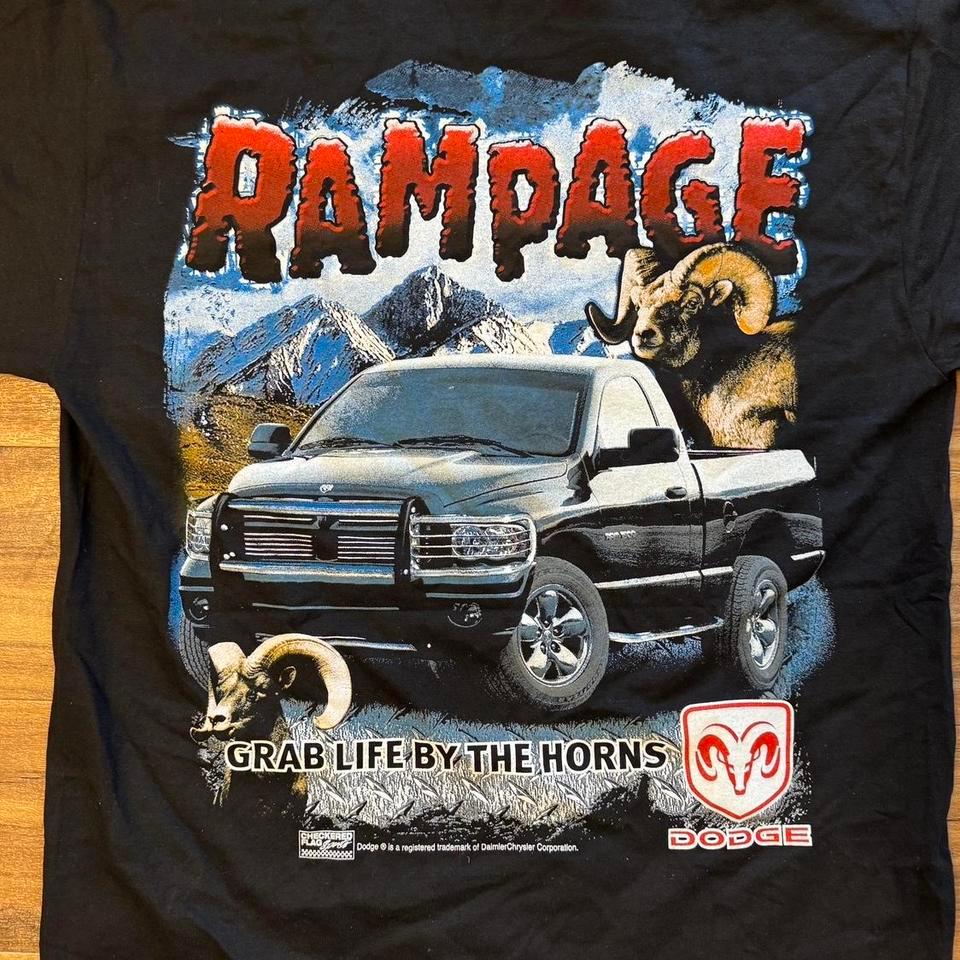 Black Dodge Ram Vintage Graphic 2