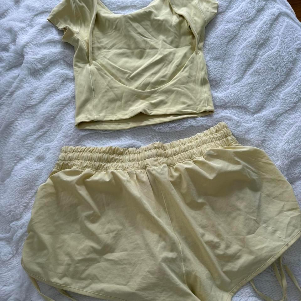 Yellow Aerie Set Backless Top 610b 2