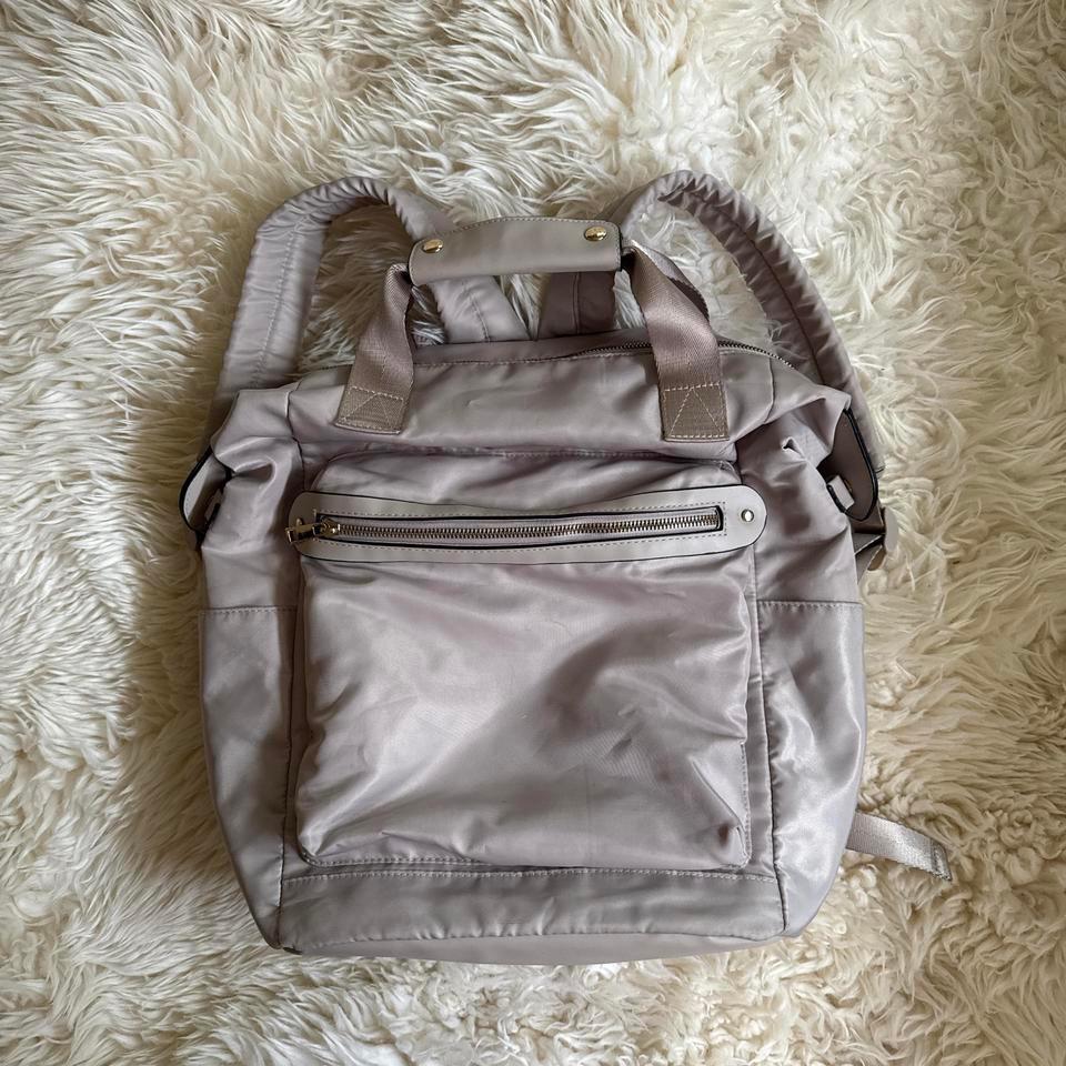 Taupe Backpack With Adjustable Straps 295a