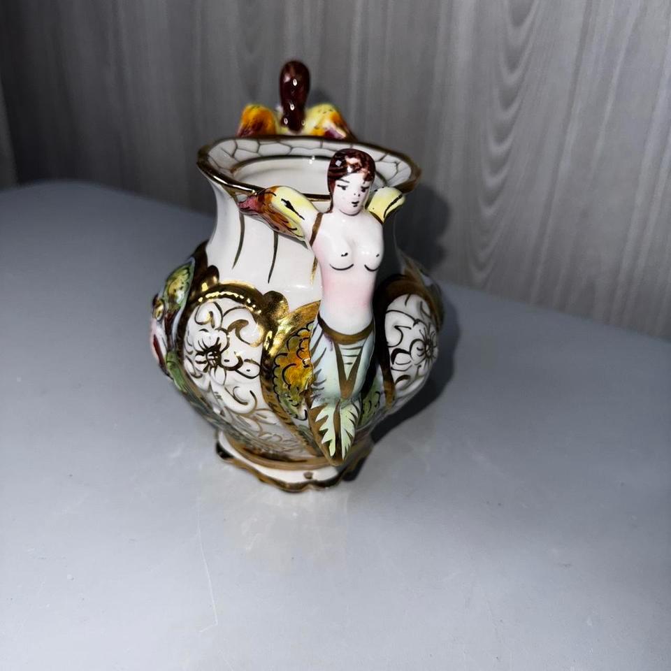 Capodimonte Italy Cherub Nymph Sugar 55a9 8