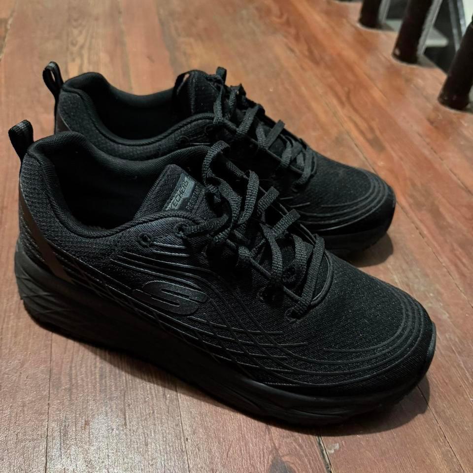 Skechers Black And Grey Slip Resistant 44ac 4