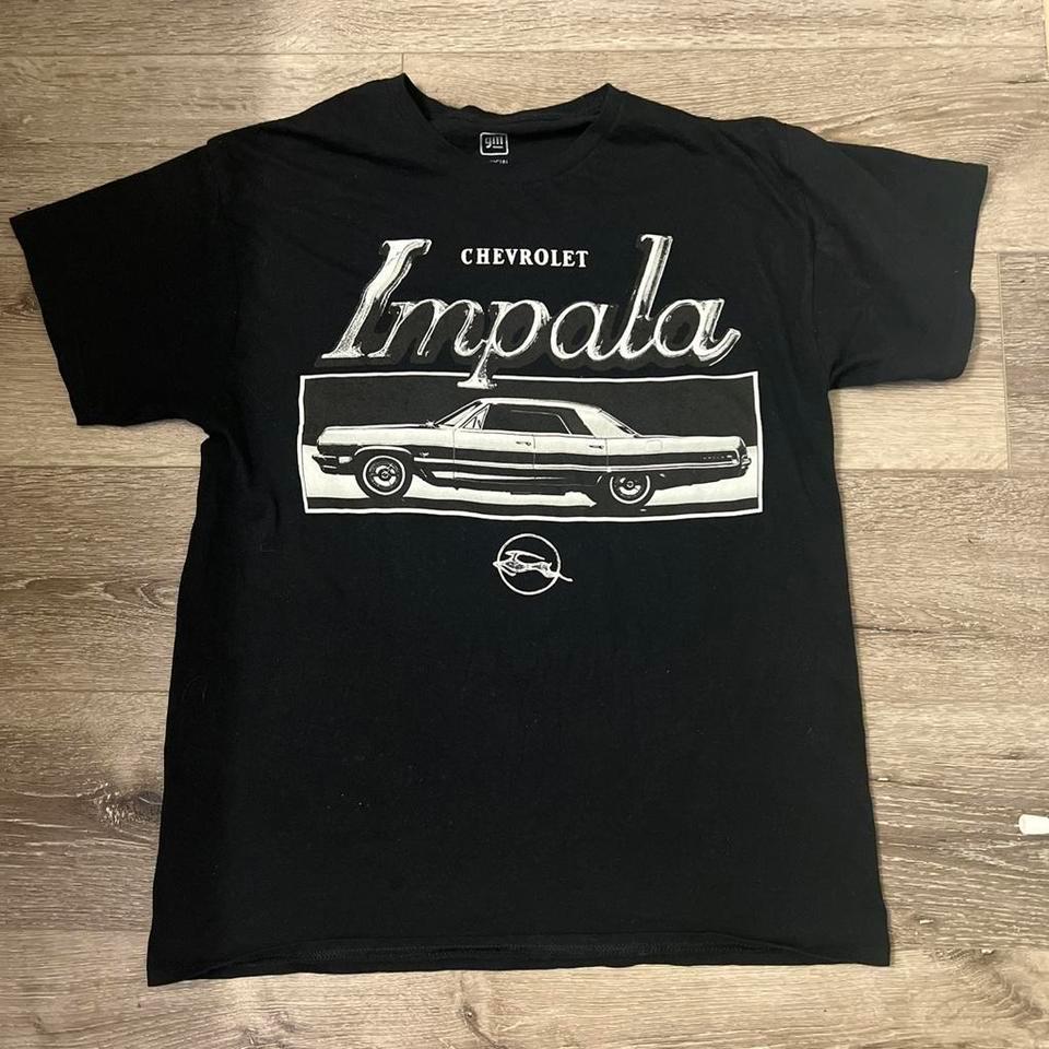 Chevrolet Impala Black T Shirt Car 65fc