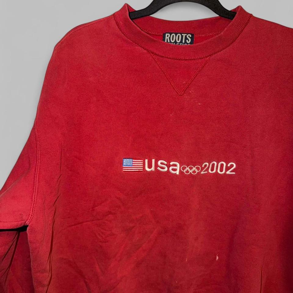 Vintage Y2k Roots Athletics Red 4c42 2