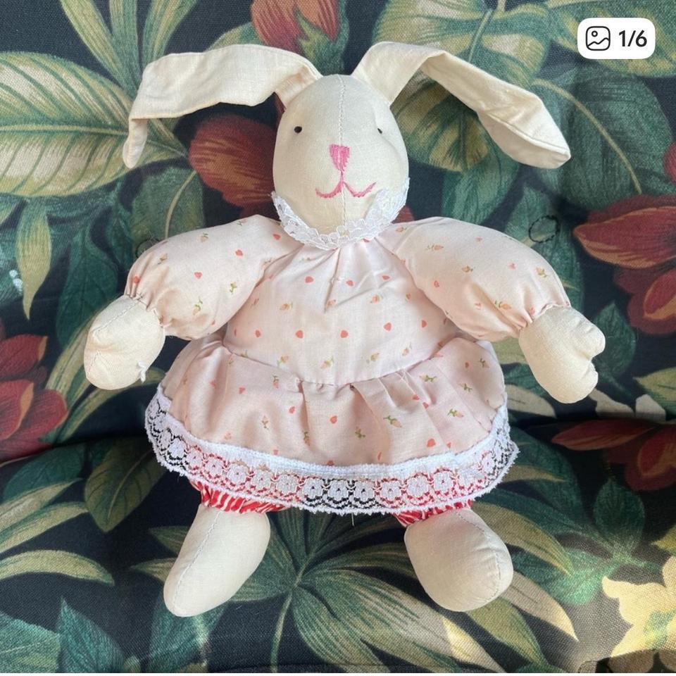 Handmade Stuffed Rabbit Easter Spring 562b