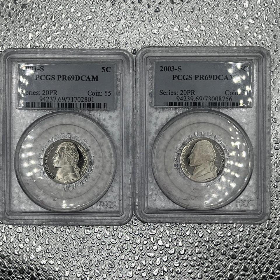 Set Of 2 Jefferson Nickels A70e
