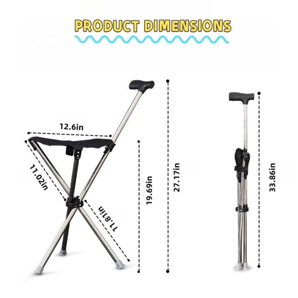 Portables Stainless Steel Folding Walking 5e7b 6