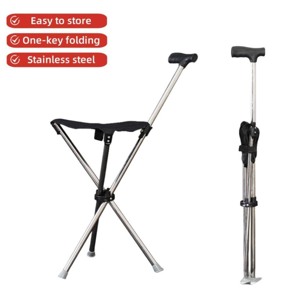 Portables Stainless Steel Folding Walking 5e7b