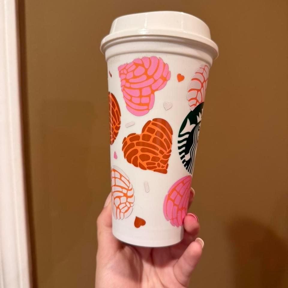 Starbucks Pink Orange Cup 111c 4