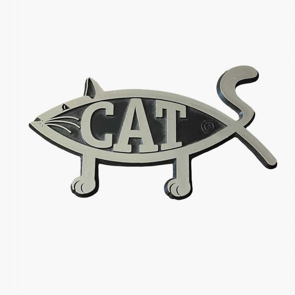 Large Silver Black Cat