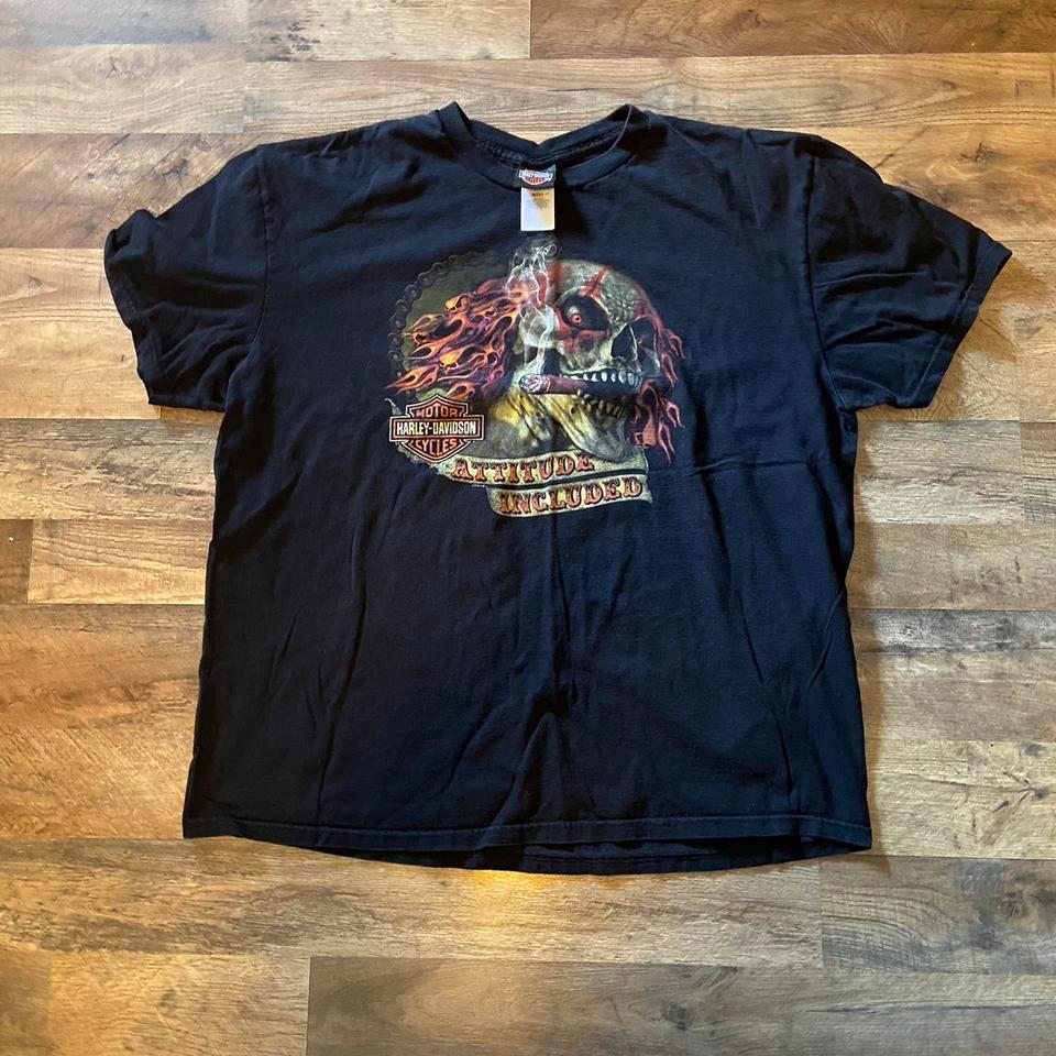Vintage Y2k Harley Davidson Skull