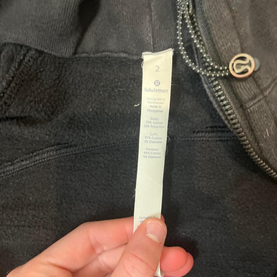 Black Lululemon Scuba Full Zip D713 2