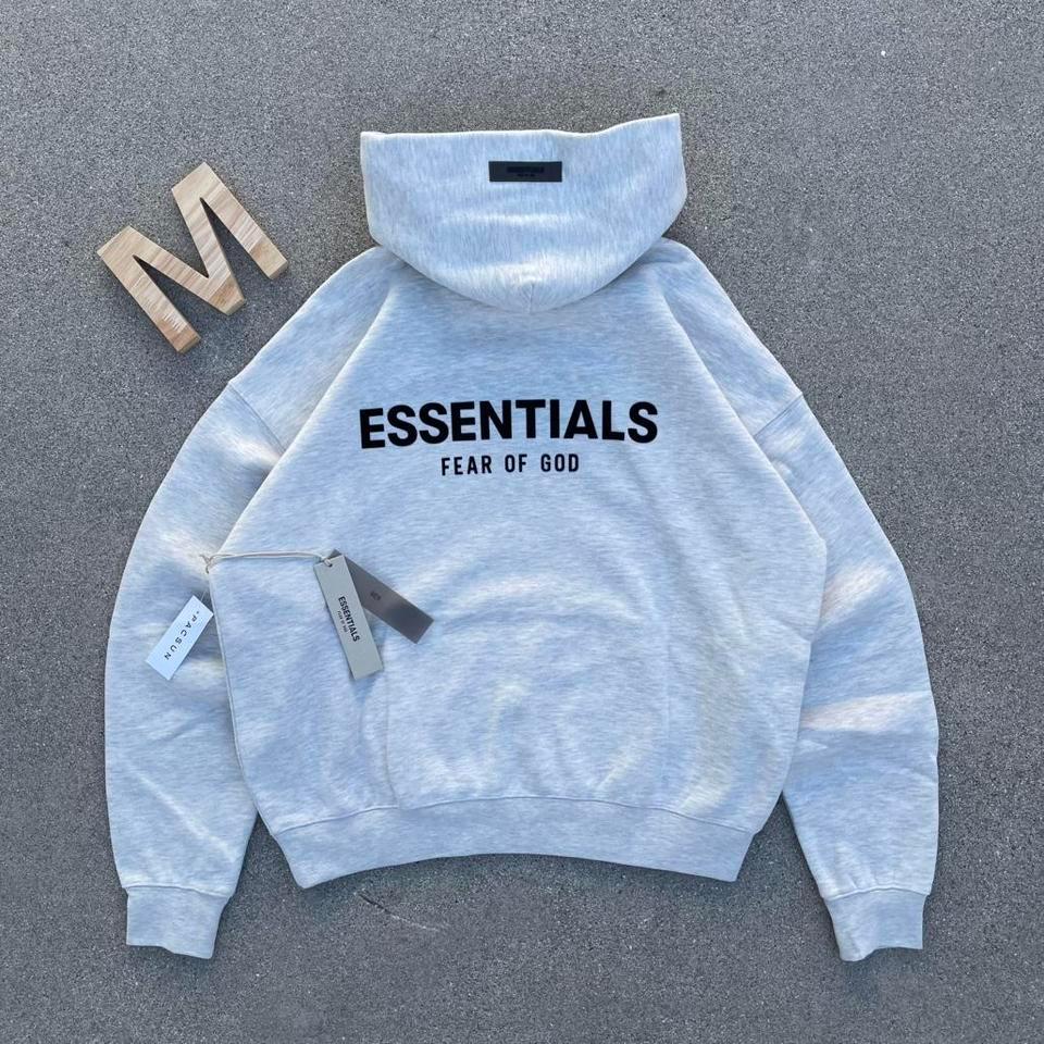 Essentials Hoodie Light Gray 5814 3
