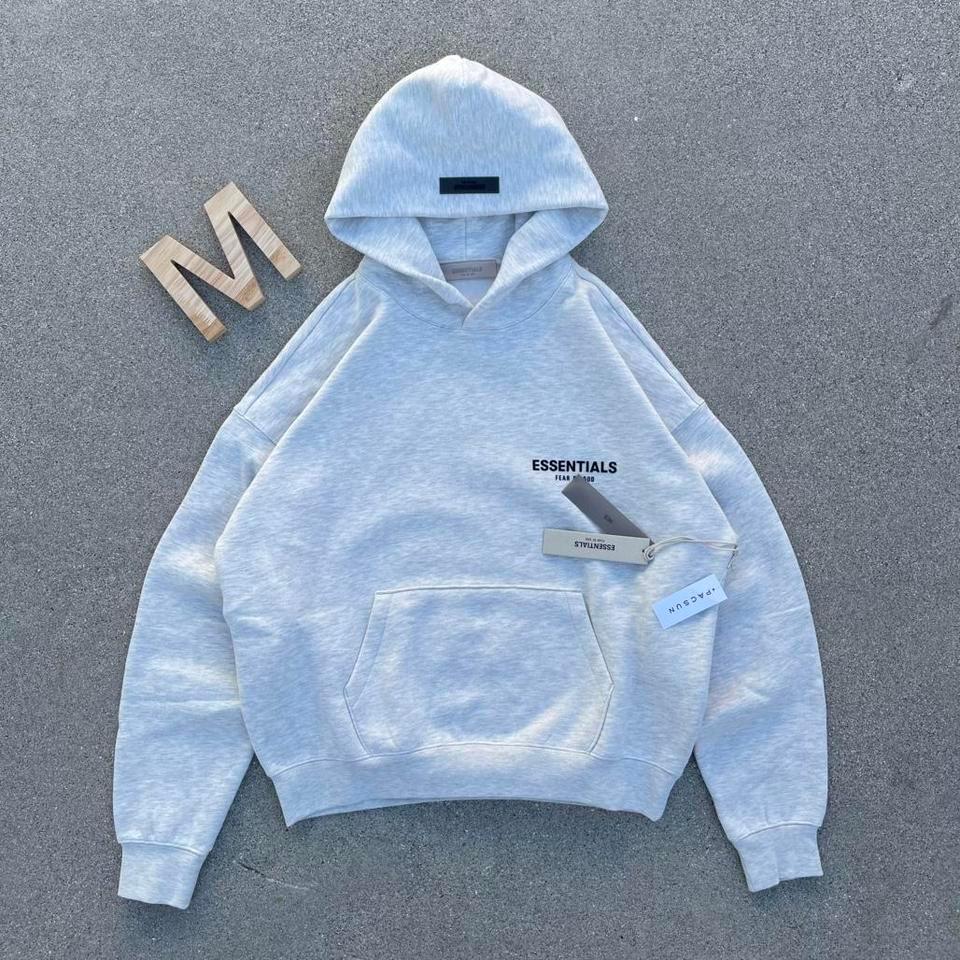 Essentials Light Oatmeal Hoodie Medium 9b98 3