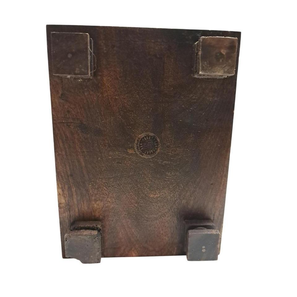 Antique Vintage Heavy Wooden 9 F324 6